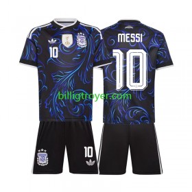 Billige Fotballdrakter Argentina Lionel Messi 10 Barn Bortedraktsett World Cup 2026 Kortermet